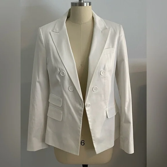 Express Jackets Coats Express Elegant White Doublebreasted